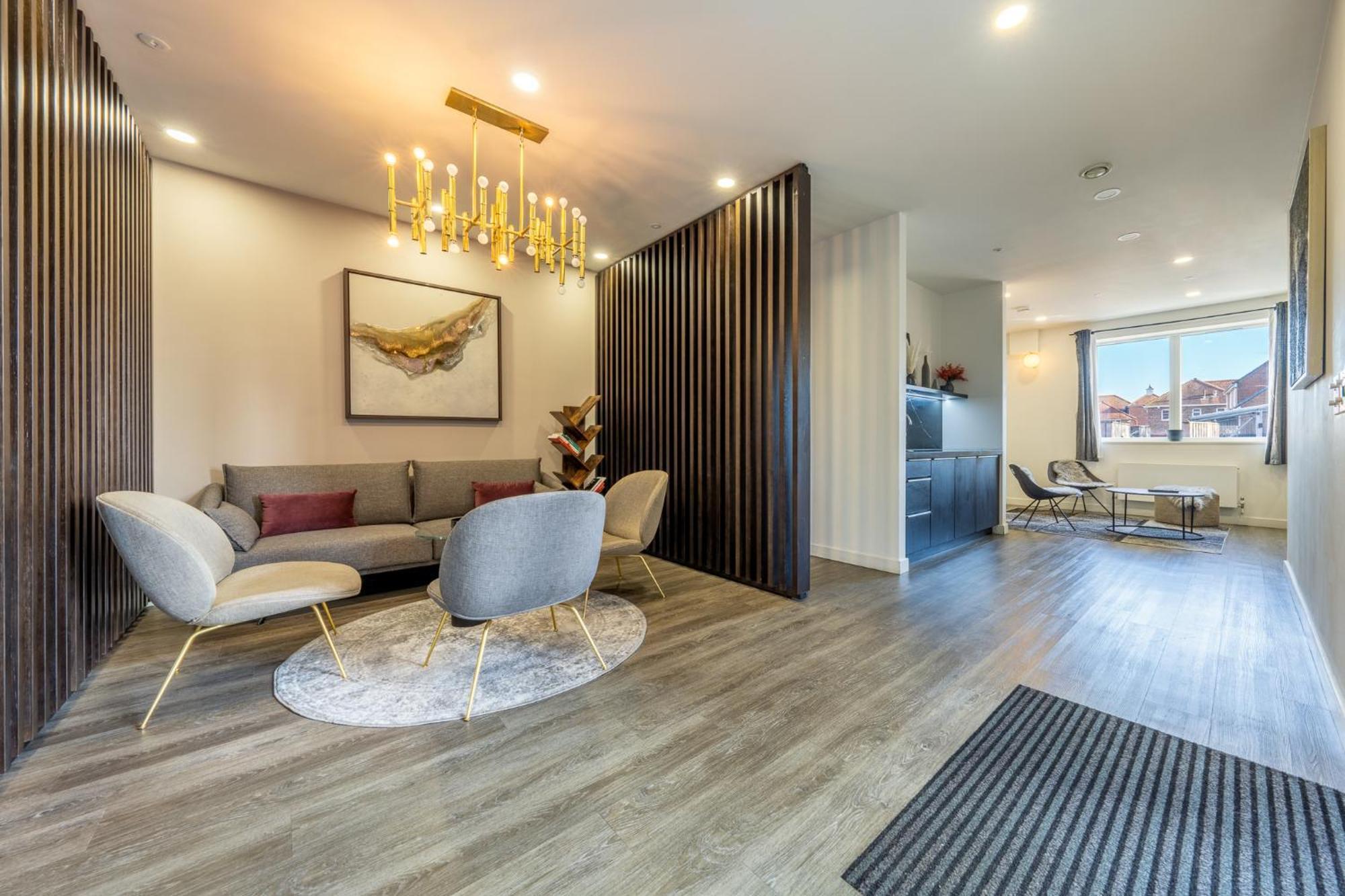 Luxury 1 Bedroom Serviced Apartment With Roof Terrace & Gym Stevenage Eksteriør bilde